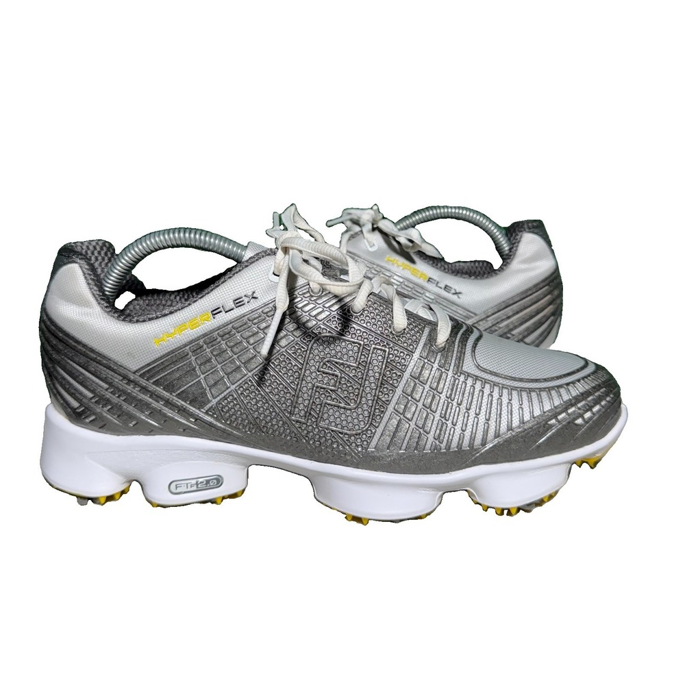 FootJoy FJ Hyper Flex FTF 2.0 Mens Size 8 W Soft Spike Golf Shoes 51036 Gray